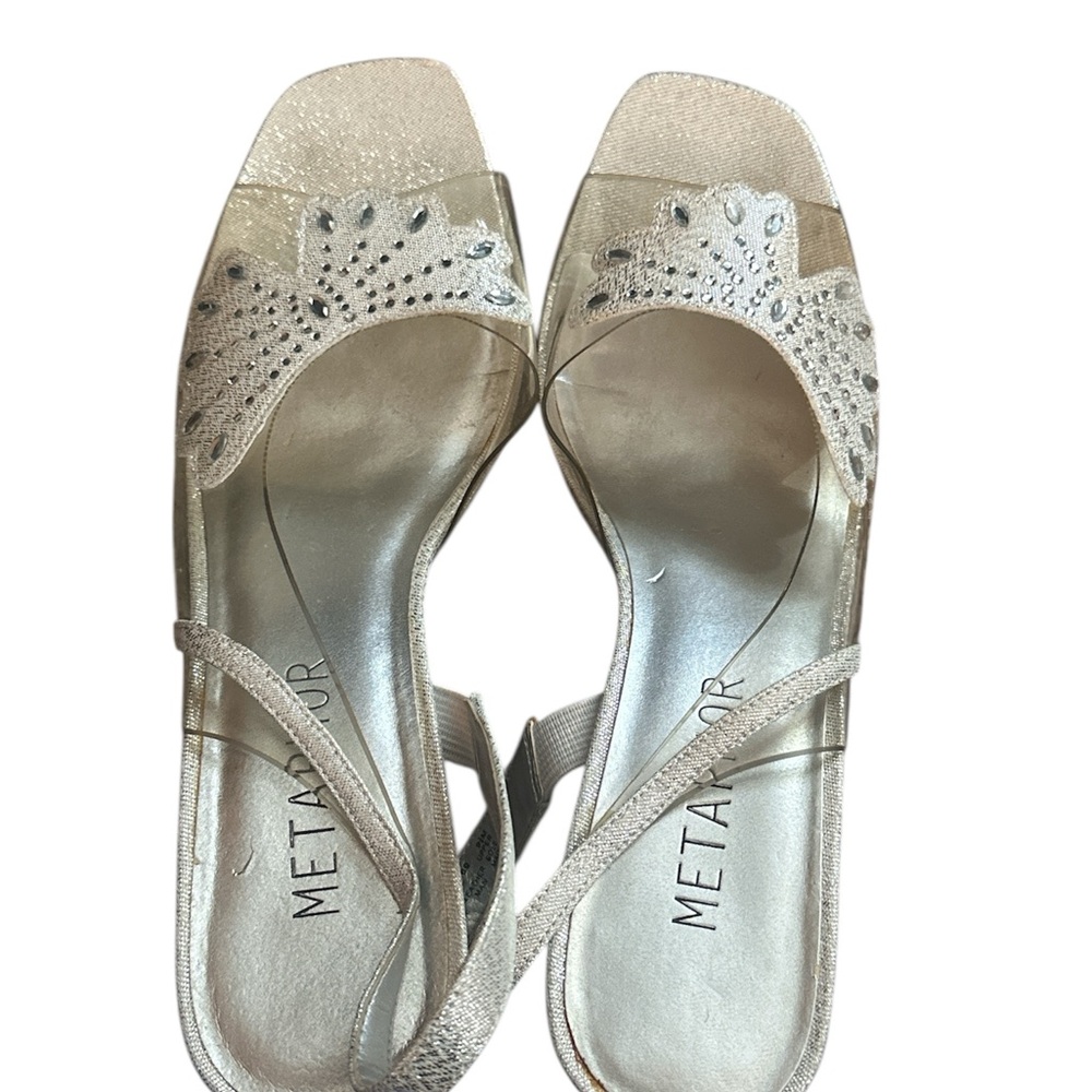 Metaphor Shimmering Silver Heels